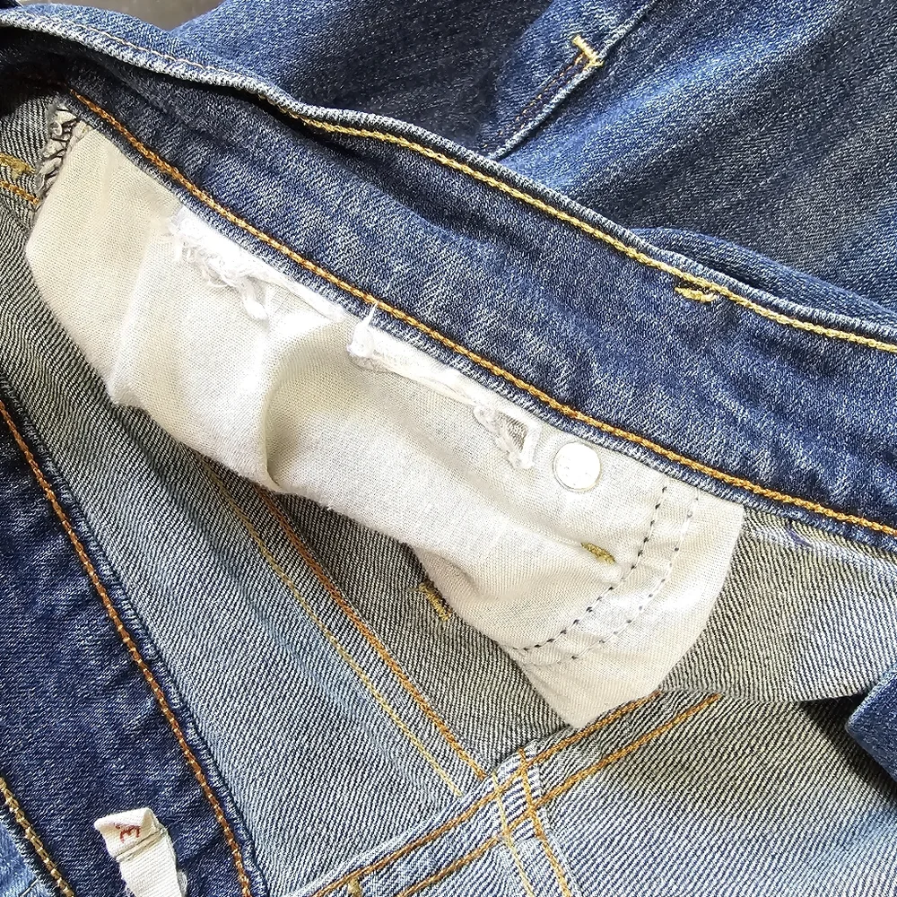 Levi's 505 Straight Jean Dark Wash Size 16 W33 - Picture 7 of 7